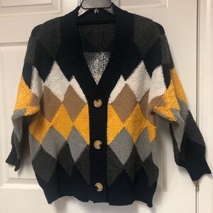 Lindsey “One Size Fits Most” Color Block Sweater